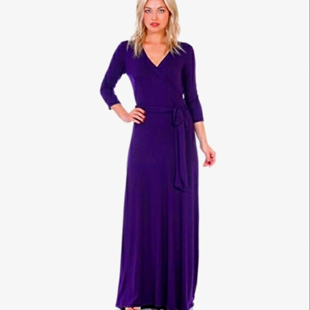 🆕⭐ Blue purple jersey maxi dress⭐